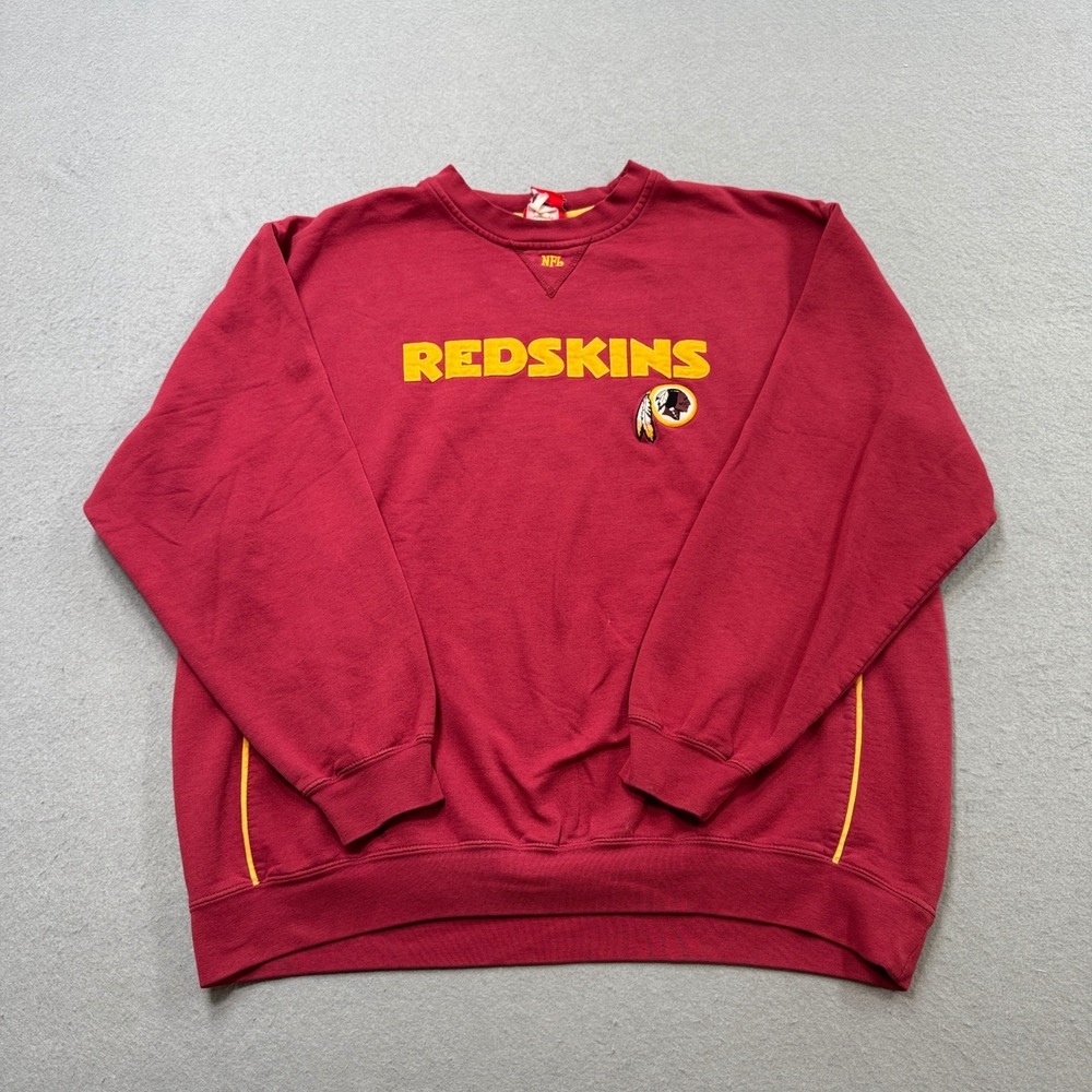 Vintage NFL Washington Redskins Sweatshirt Men's XL Burgundy Crewneck Sportswear